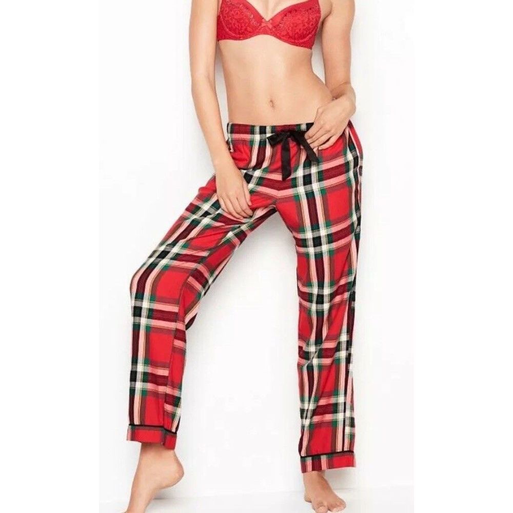 Victoria's Secret Plaid Modal Blend Sleep Pajama Pants, Medium